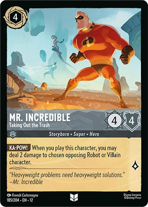 Image for Mr. Incredible - Taking Out the Trash (185/204) (Wilds Unknown) (12) - Disney Lorcana