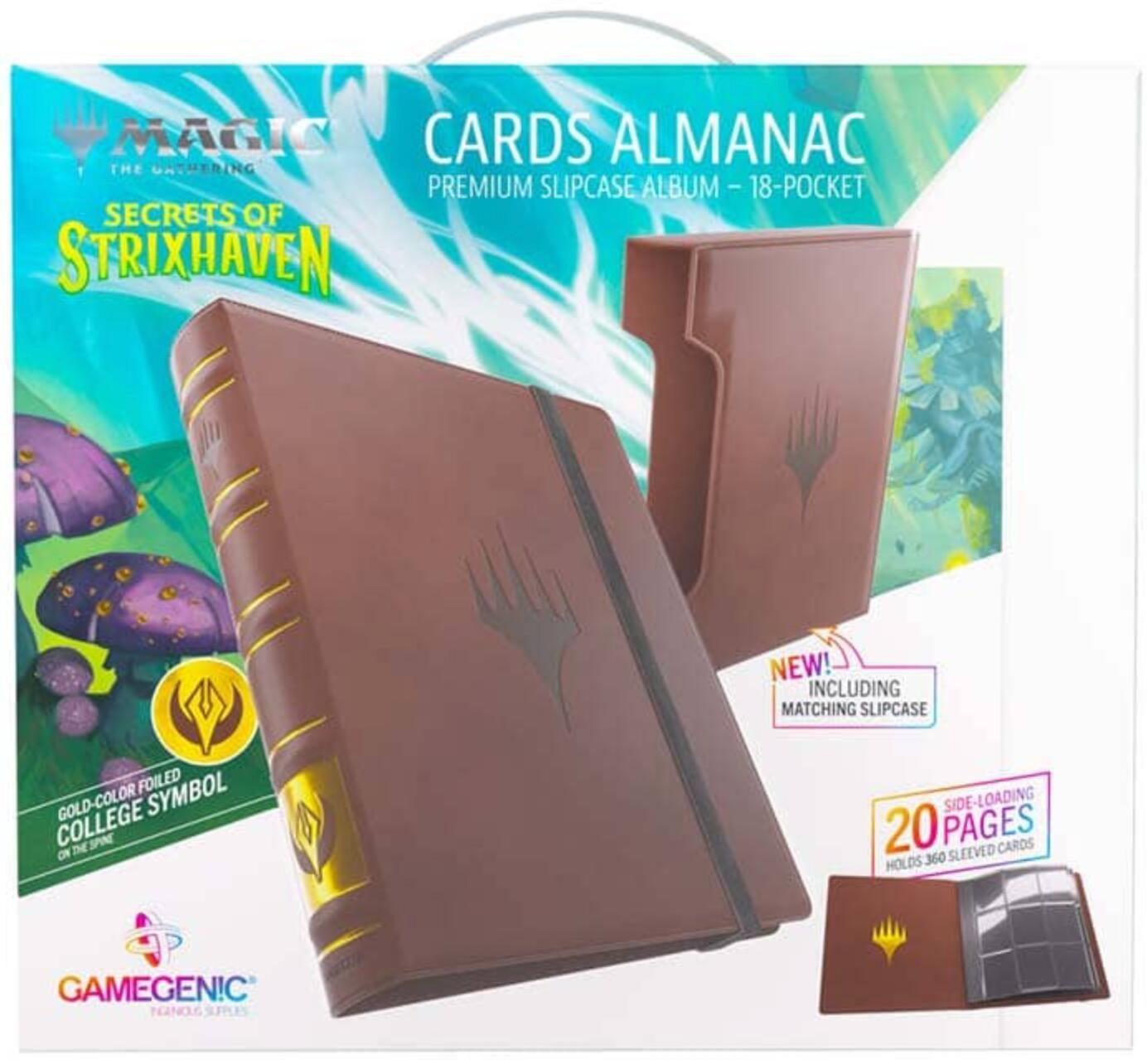 Image for Magic: The Gathering Secrets of Strixhaven Cards Almanac 18-Pocket Slipcase Album - Silverquill - Storage Albums