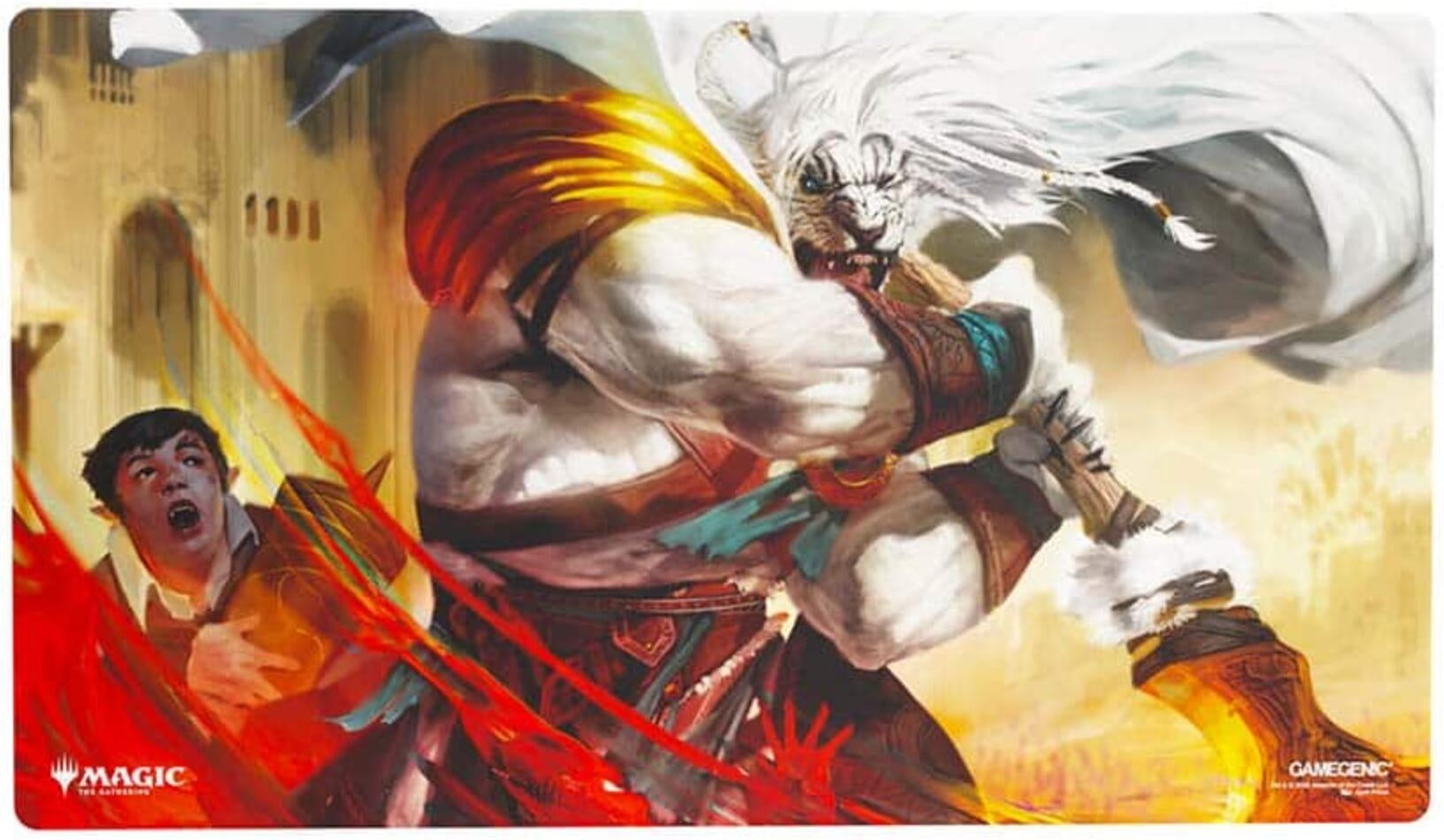 Image for Magic: The Gathering Secrets of Strixhaven Playmat - Ajani's Response - Playmats