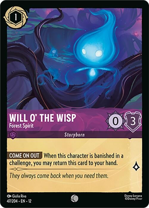 Image for Will o' the Wisp - Forest Spirit (47/204) (Wilds Unknown) (12) - Disney Lorcana