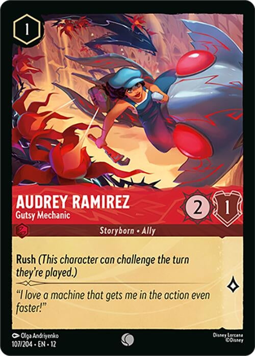 Image for Audrey Ramirez - Gutsy Mechanic (107/204) (Wilds Unknown) (12) - Disney Lorcana