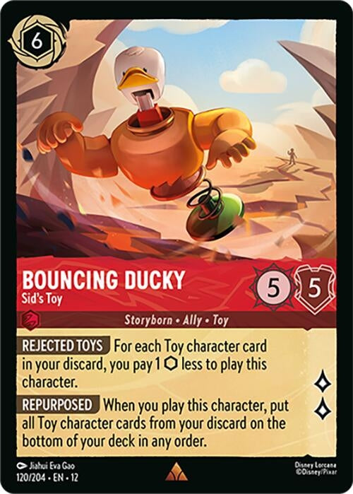 Image for Bouncing Ducky - Sid's Toy (120/204) (Wilds Unknown) (12) - Disney Lorcana
