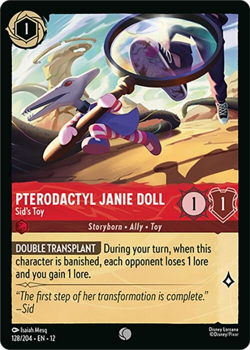 Image for Pterodactyl Janie Doll - Sid's Toy (128/204) (Wilds Unknown) (12) - Disney Lorcana