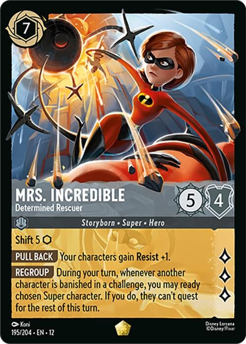Image for Mrs. Incredible - Determined Rescuer (195/204) (Wilds Unknown) (12) - Disney Lorcana