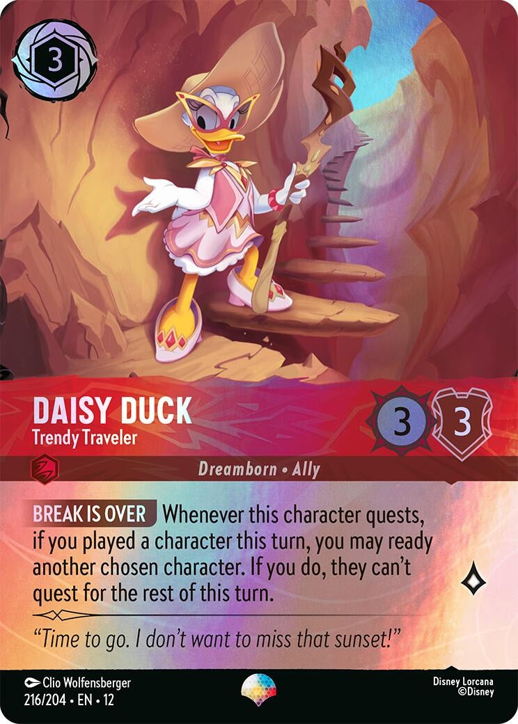 Image for Daisy Duck - Trendy Traveler (Epic) (216/204) (Wilds Unknown) (12) - Disney Lorcana
