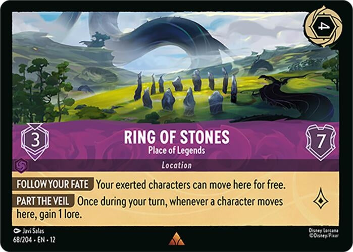 Image for Ring of Stones - Place of Legends (68/204) (Wilds Unknown) (12) - Disney Lorcana