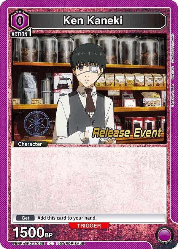 Image for Ken Kaneki (038) (UEPR/TKG-1-038) (UE18BT: Tokyo Ghoul Release Event Cards) (UE18BT_RE) - Union Arena