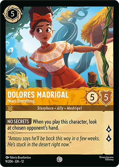 Image for Dolores Madrigal - Hears Everything (9/204) (Wilds Unknown) (12) - Disney Lorcana