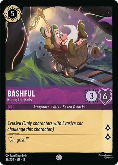 Image for Bashful - Riding the Rails (39/204) (Wilds Unknown) (12) - Disney Lorcana