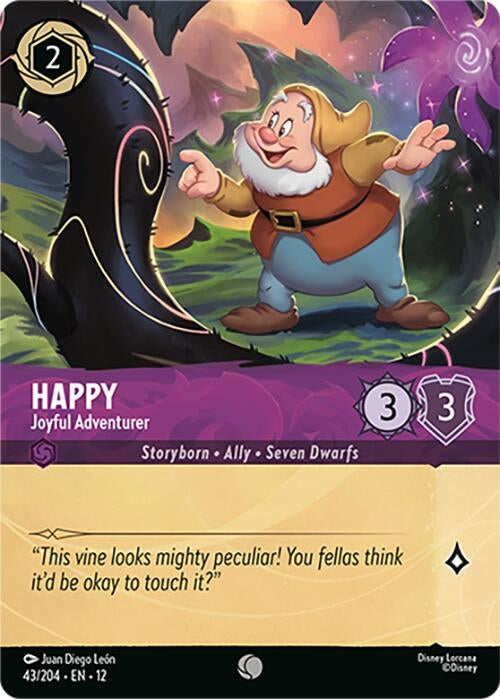 Image for Happy - Joyful Adventurer (Foil) (43/204) (Wilds Unknown) (12) - Disney Lorcana