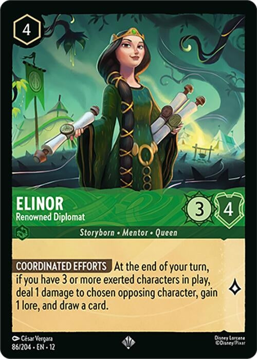 Image for Elinor - Renowned Diplomat (86/204) (Wilds Unknown) (12) - Disney Lorcana