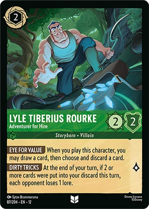 Image for Lyle Tiberius Rourke - Adventurer for Hire (87/204) (Wilds Unknown) (12) - Disney Lorcana