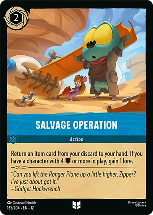 Image for Salvage Operation (165/204) (Wilds Unknown) (12) - Disney Lorcana