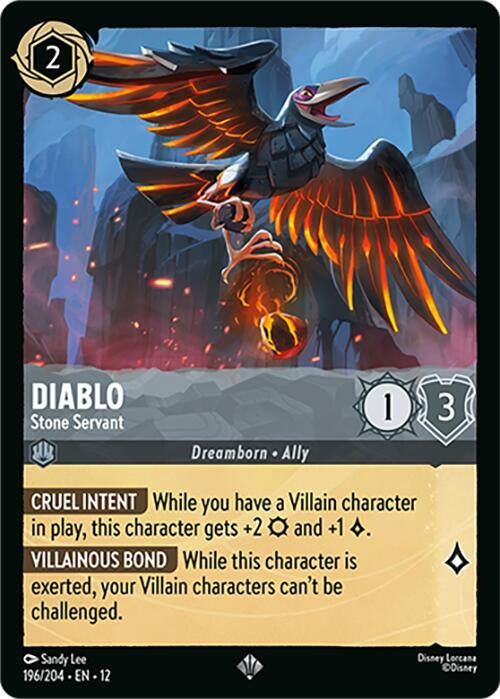Image for Diablo - Stone Servant (196/204) (Wilds Unknown) (12) - Disney Lorcana