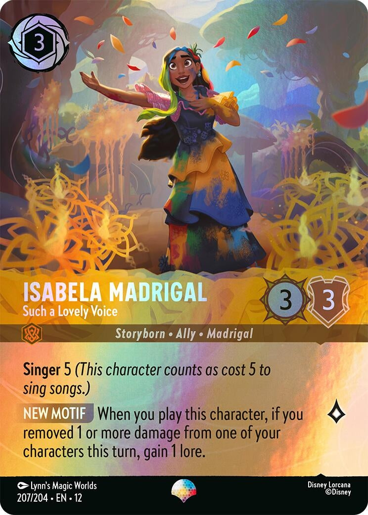 Image for Isabela Madrigal - Such a Lovely Voice (Epic) (207/204) (Wilds Unknown) (12) - Disney Lorcana