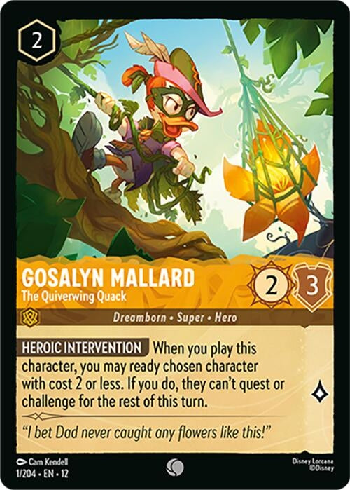 Image for Gosalyn Mallard - The Quiverwing Quack (1/204) (Wilds Unknown) (12) - Disney Lorcana