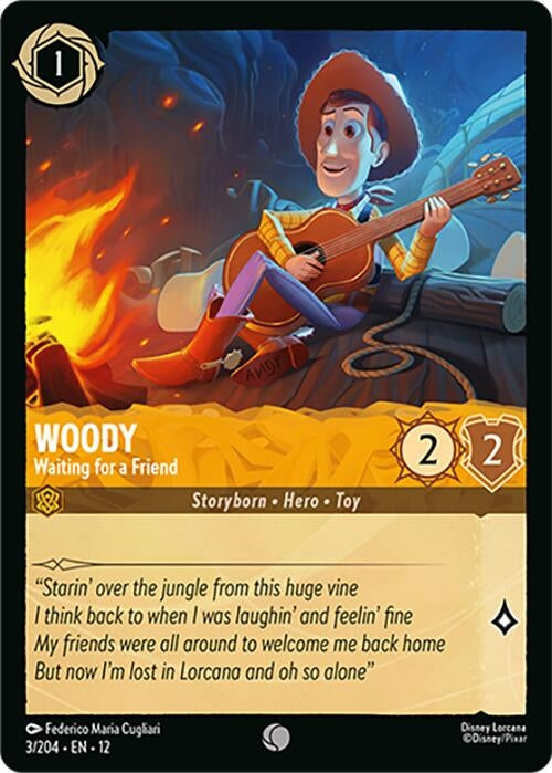 Image for Woody - Waiting for a Friend (3/204) (Wilds Unknown) (12) - Disney Lorcana