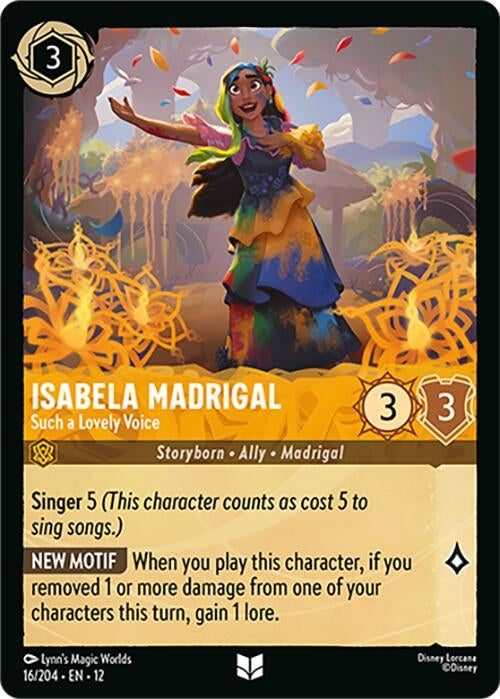 Image for Isabela Madrigal - Such a Lovely Voice (16/204) (Wilds Unknown) (12) - Disney Lorcana