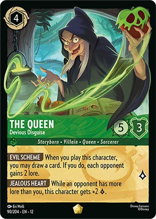 Image for The Queen - Devious Disguise (90/204) (Wilds Unknown) (12) - Disney Lorcana