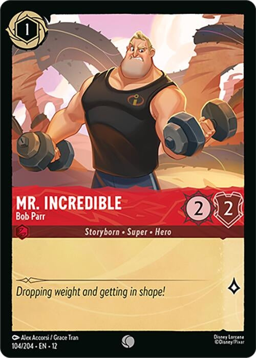 Image for Mr. Incredible - Bob Parr (104/204) (Wilds Unknown) (12) - Disney Lorcana