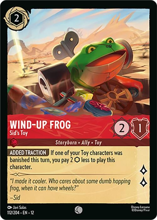 Image for Wind-Up Frog - Sid's Toy (112/204) (Wilds Unknown) (12) - Disney Lorcana