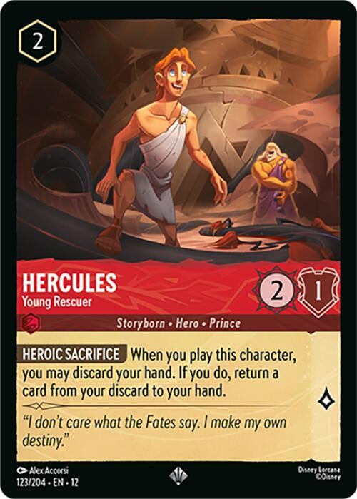 Image for Hercules - Young Rescuer (123/204) (Wilds Unknown) (12) - Disney Lorcana