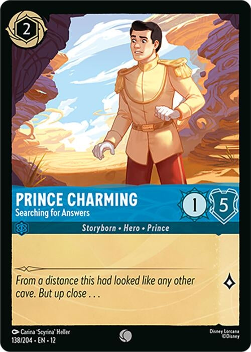 Image for Prince Charming - Searching for Answers (138/204) (Wilds Unknown) (12) - Disney Lorcana