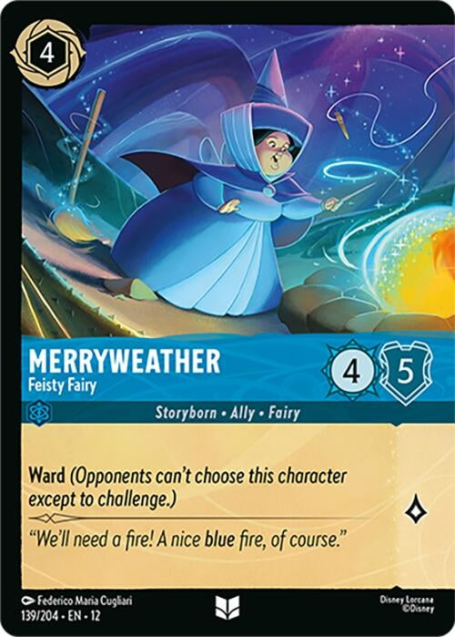 Image for Merryweather - Feisty Fairy (Foil) (139/204) (Wilds Unknown) (12) - Disney Lorcana