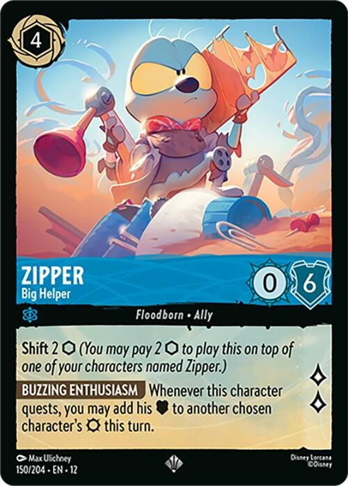 Image for Zipper - Big Helper (150/204) (Wilds Unknown) (12) - Disney Lorcana