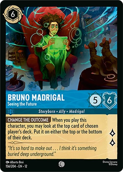Image for Bruno Madrigal - Seeing the Future (156/204) (Wilds Unknown) (12) - Disney Lorcana
