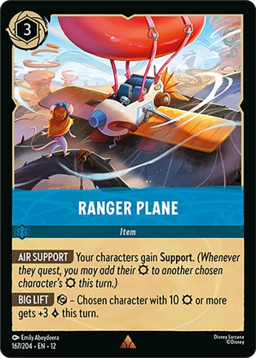 Image for Ranger Plane (167/204) (Wilds Unknown) (12) - Disney Lorcana