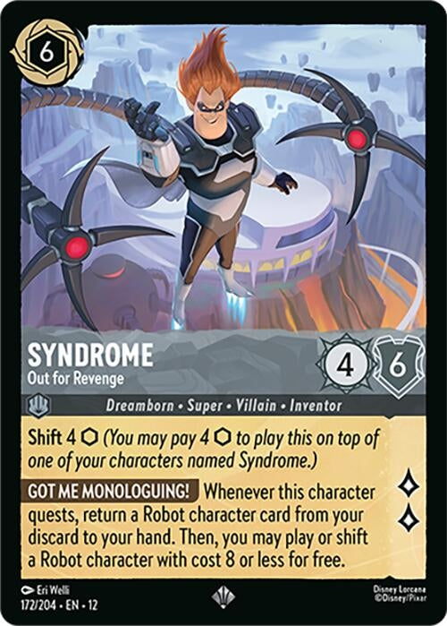 Image for Syndrome - Out for Revenge (172/204) (Wilds Unknown) (12) - Disney Lorcana