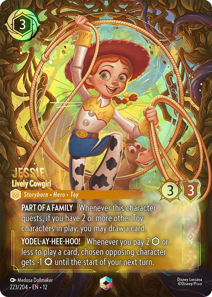 Image for Jessie - Lively Cowgirl (Enchanted) (223/204) (Wilds Unknown) (12) - Disney Lorcana