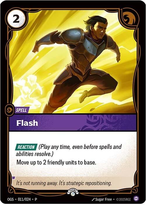 Flash (011/024) (Riftbound Organized Play Promotional Cards)
