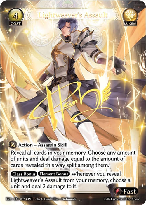Image for Lightweaver's Assault (CPR) (062) (Promotional Cards) (P) - Grand Archive TCG
