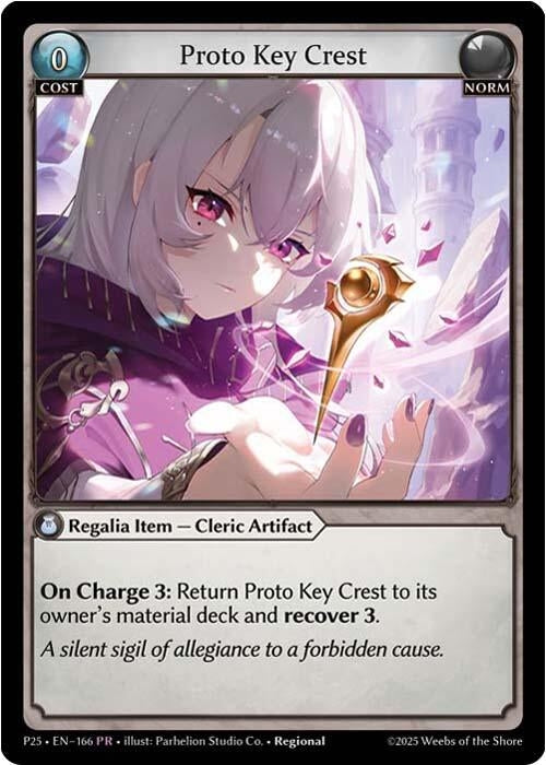 Image for Proto Key Crest (166) (Promotional Cards) (P) - Grand Archive TCG