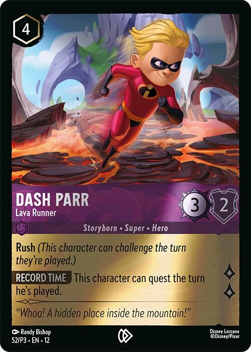 Image for Dash Parr - Lava Runner (52) (Disney Lorcana Promo Cards) (DLPC) - Disney Lorcana
