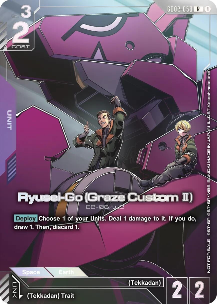 Image for Ryusei-Go (Graze Custom II) (Newtype Challenge 2026 Mission 3) (GD02-058) (Gundam Promotional Cards) (GCG-PR) - Gundam Card Game