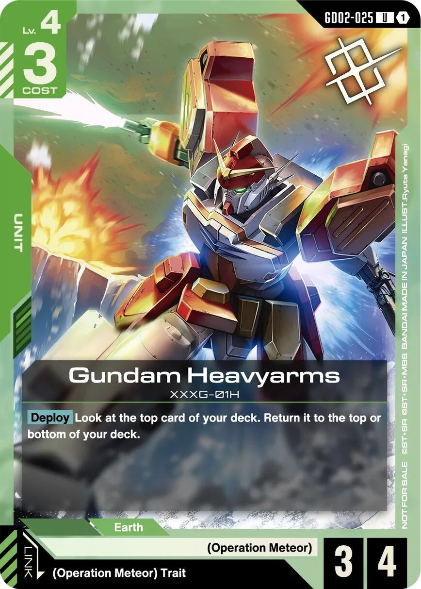 Image for Gundam Heavyarms (Judge Pack 02) (GD02-025) (Gundam Promotional Cards) (GCG-PR) - Gundam Card Game