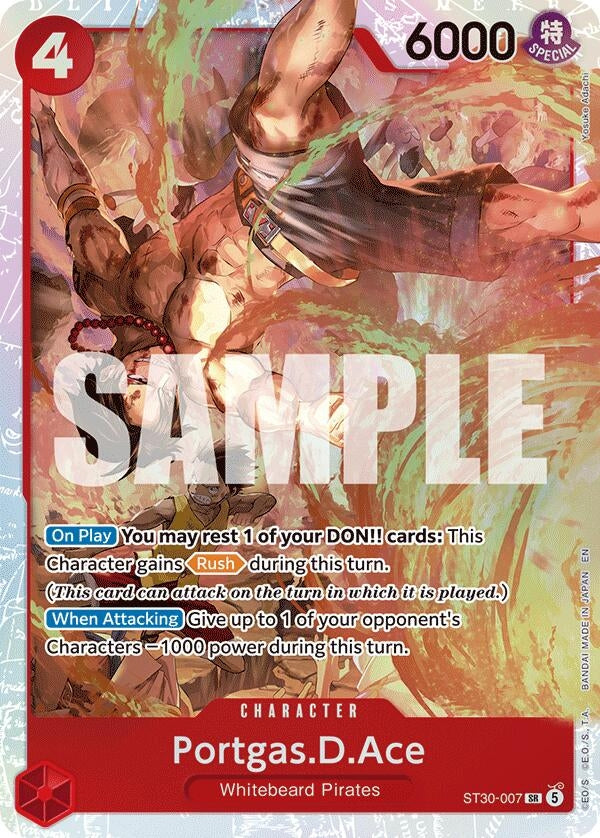 Image for Portgas.D.Ace (007) (ST30-007) (Starter Deck EX: Luffy & Ace) (ST-30) - One Piece Card Game