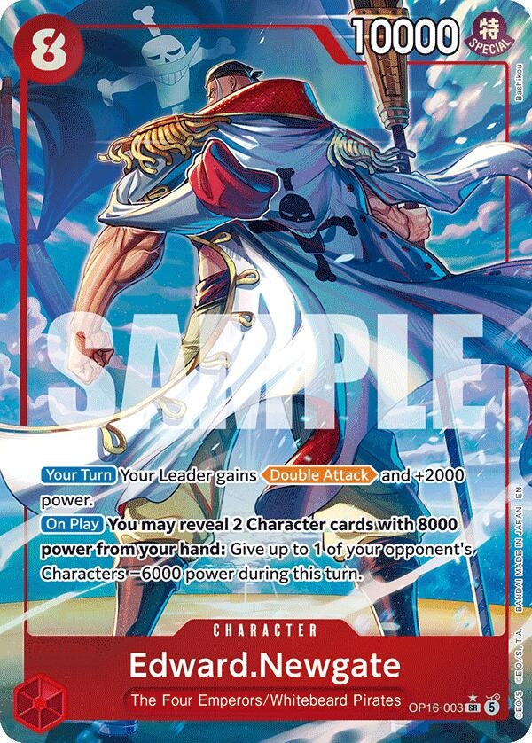 Image for Edward.Newgate (Alternate Art) (OP16-003) (The Time of Battle) (OP16) - One Piece Card Game