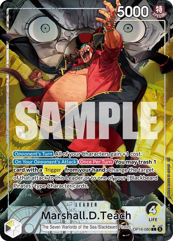Image for Marshall.D.Teach (080) (Alternate Art) (OP16-080) (The Time of Battle) (OP16) - One Piece Card Game
