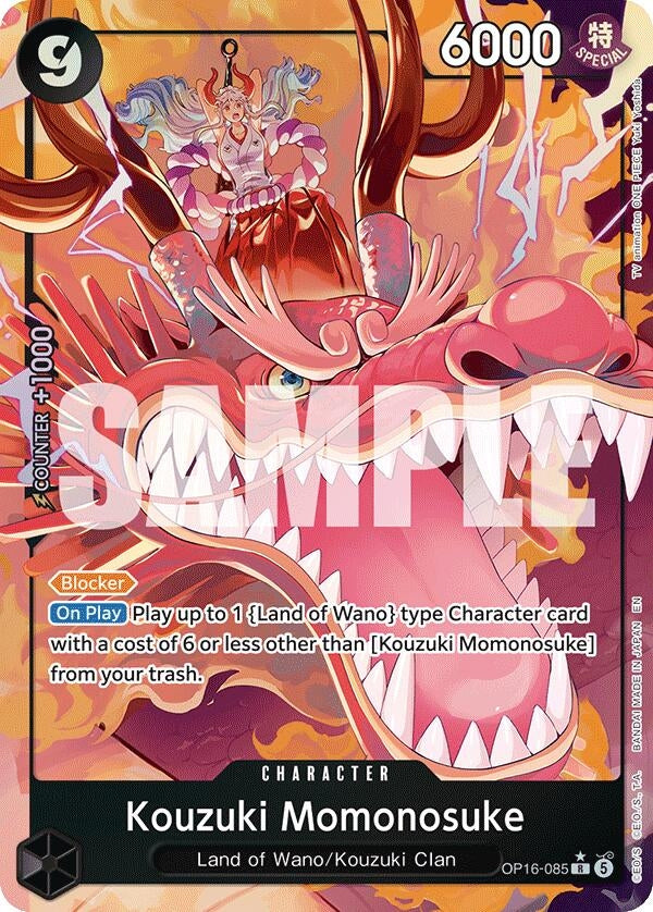 Image for Kouzuki Momonosuke (085) (Alternate Art) (OP16-085) (The Time of Battle) (OP16) - One Piece Card Game