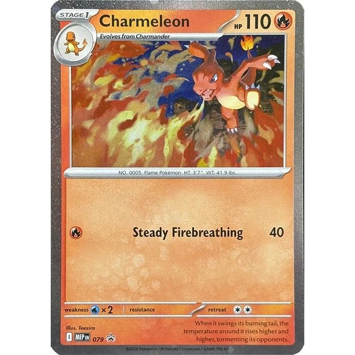 Charmeleon - 079 (Cosmos Holo) (079) (ME: Mega Evolution Promo) - PokeBox USA