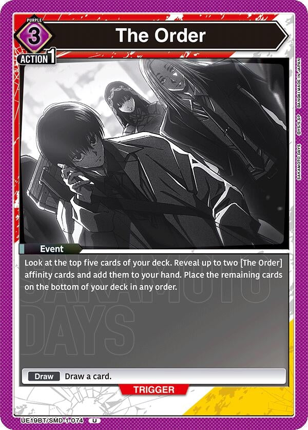 Image for The Order (UE19BT/SMD-1-074) (UE19BT: SAKAMOTO DAYS) (UE19BT) - Union Arena
