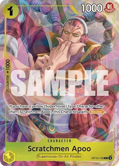 Image for Scratchmen Apoo (Premium Card Collection -Best Selection Vol. 6-) (OP10-108) (One Piece Promotion Cards) (OP-PR) - One Piece Card Game