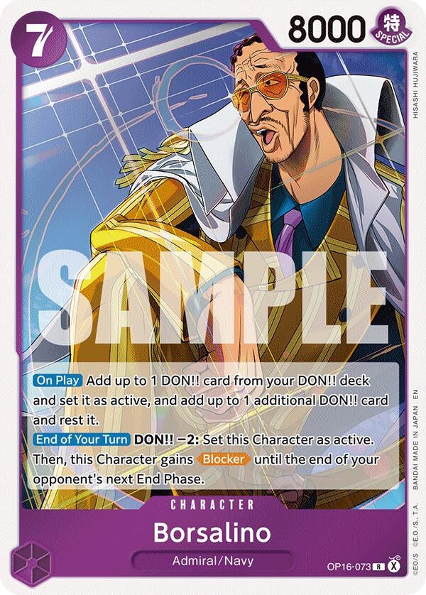 Image for Borsalino (OP16-073) (The Time of Battle) (OP16) - One Piece Card Game