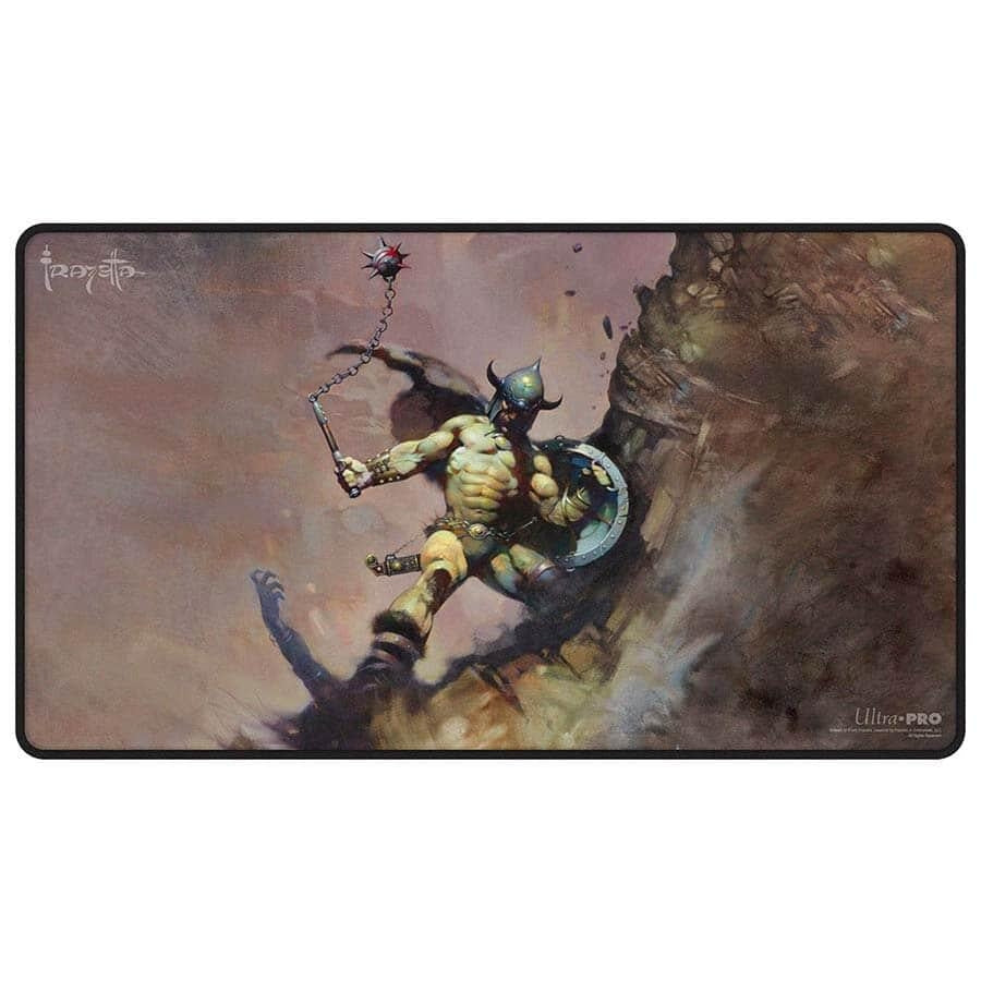 Image for Warrior with Ball and Chain Playmat by Frank Frazetta - Playmats