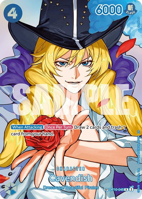Image for Cavendish (SP) (OP10-045) (The Time of Battle) (OP16) - One Piece Card Game