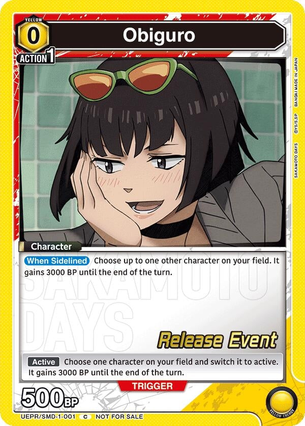 Image for Obiguro (UE19BT/SMD-1-001) (UE19BT: SAKAMOTO DAYS Release Event Cards) (UE19BT_RE) - Union Arena